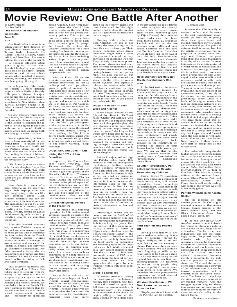 MAOIST INTERNATION,  Mowe Review: One Bale After Another  